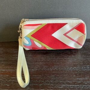 Isabella Fiore colorful retro print wristlet